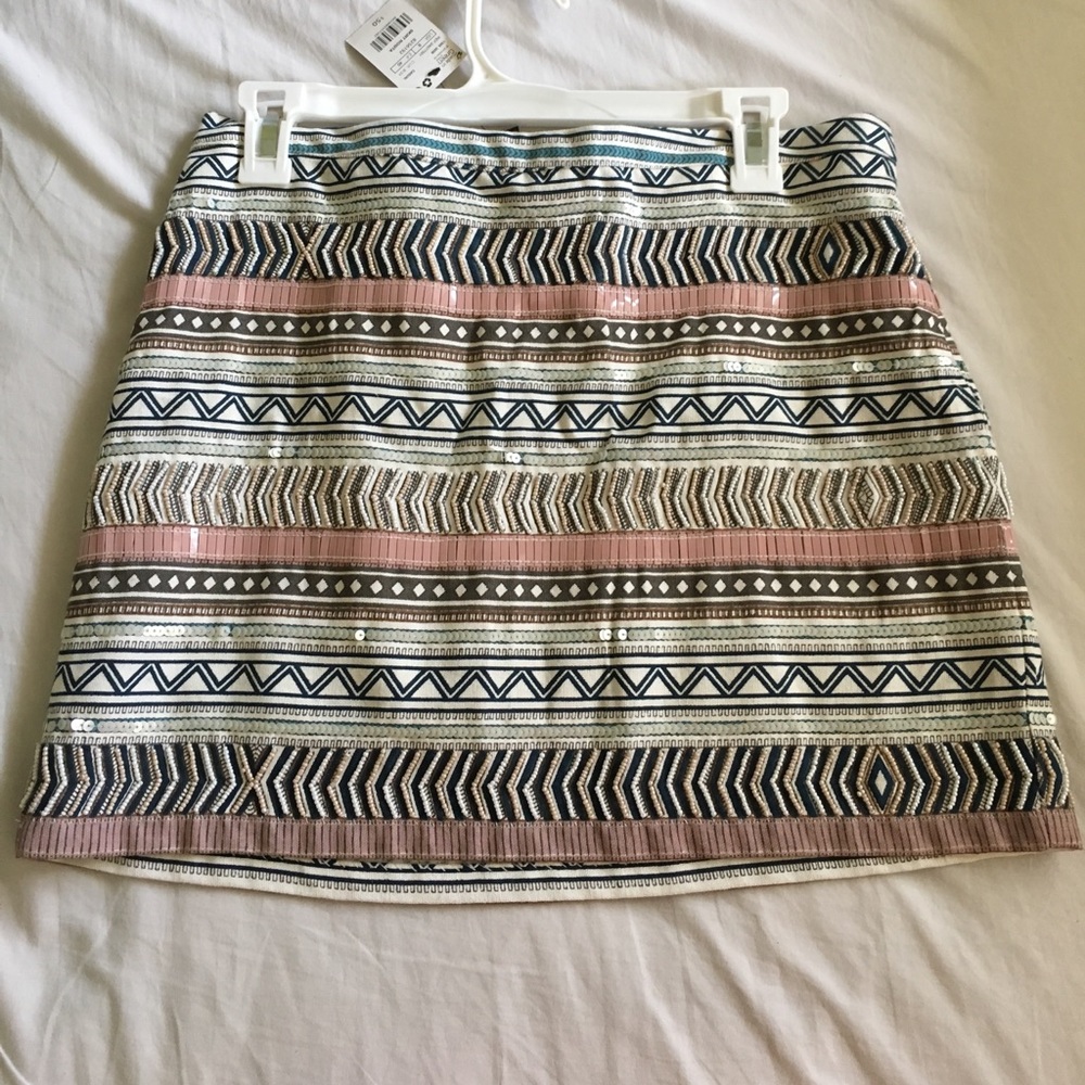 Mng casual- mango tribal print skirt